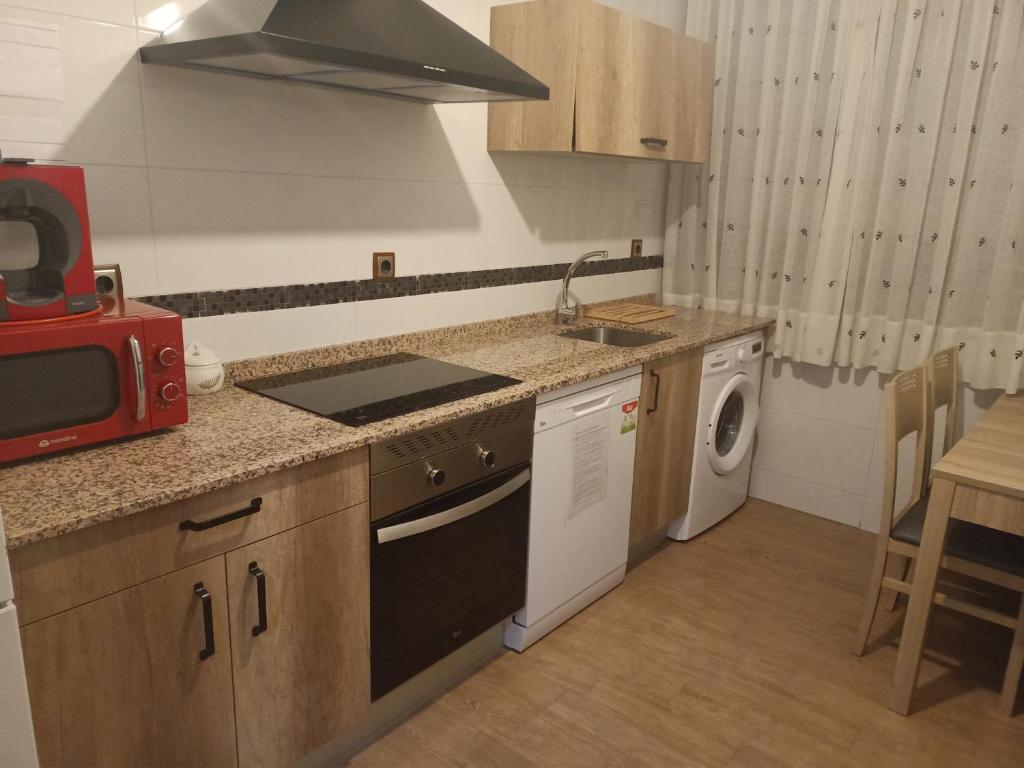 Kuchyň nebo kuchyňský kout v ubytování La Cerca