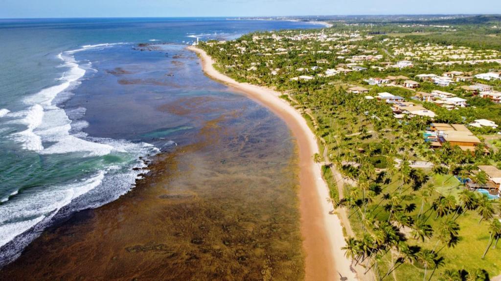  Pé na areia na melhor praia da Praia do Forte.