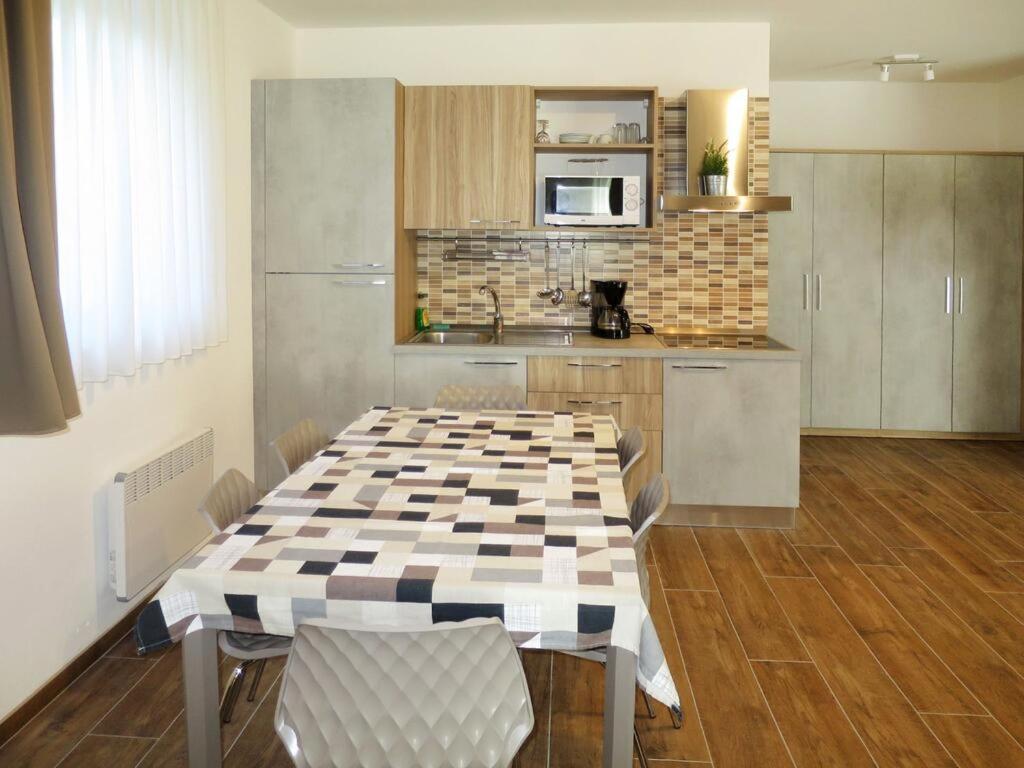 Kuchyň nebo kuchyňský kout v ubytování Apartments Roemerschlucht