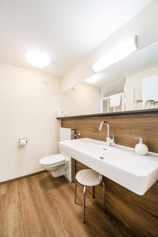 Koupelna v ubytování Hotel Garni Keil
