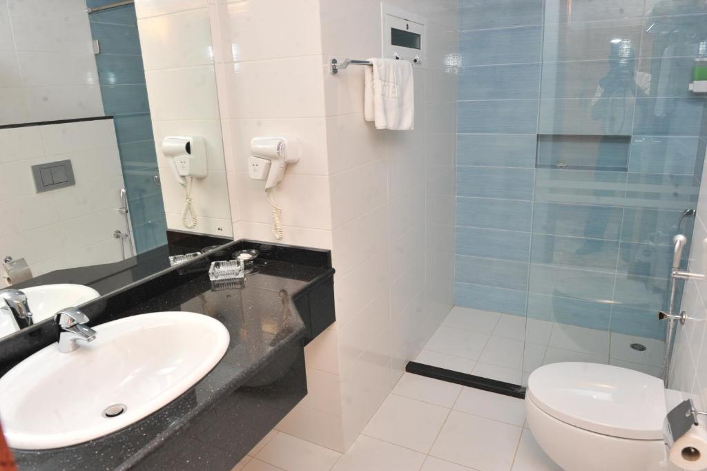 Koupelna v ubytování Al Reef Hotel