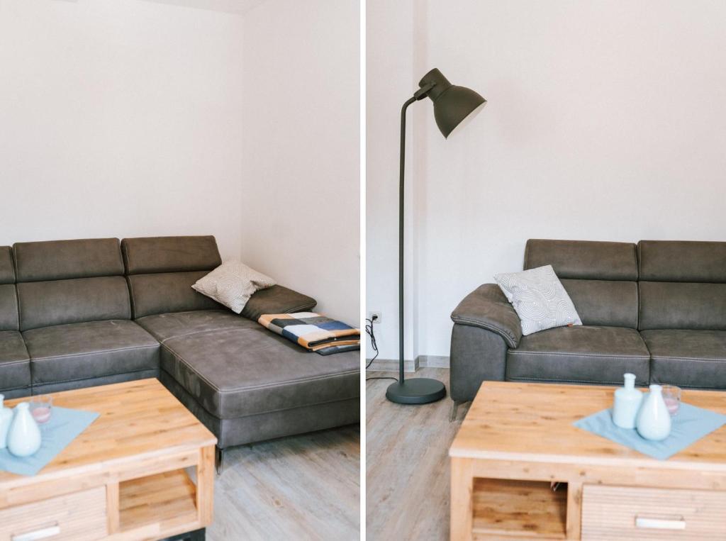 Posezení v ubytování Ferienwohnung Ingrid Fröhlich