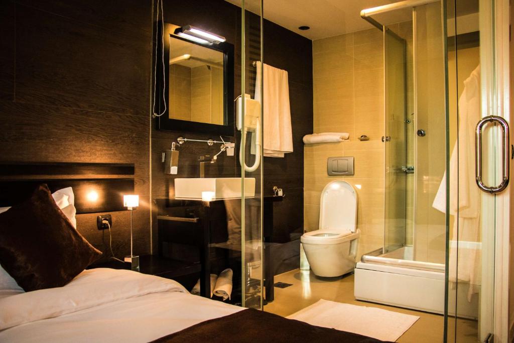 Koupelna v ubytování Best Western Hotel Galla