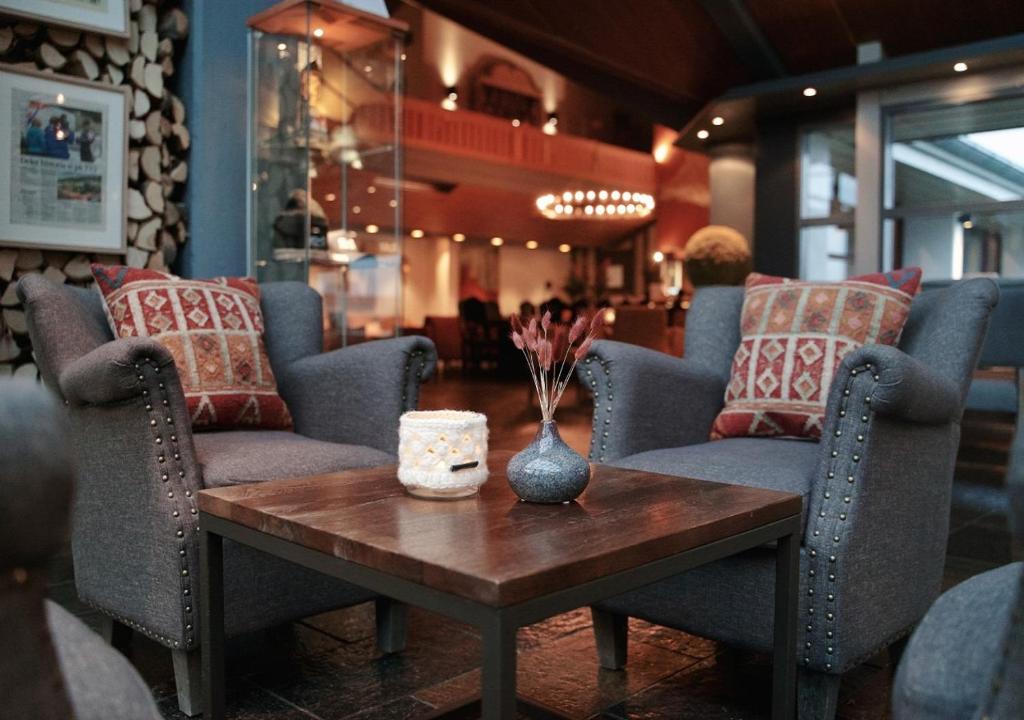 Posezení v ubytování Oset Fjellhotell
