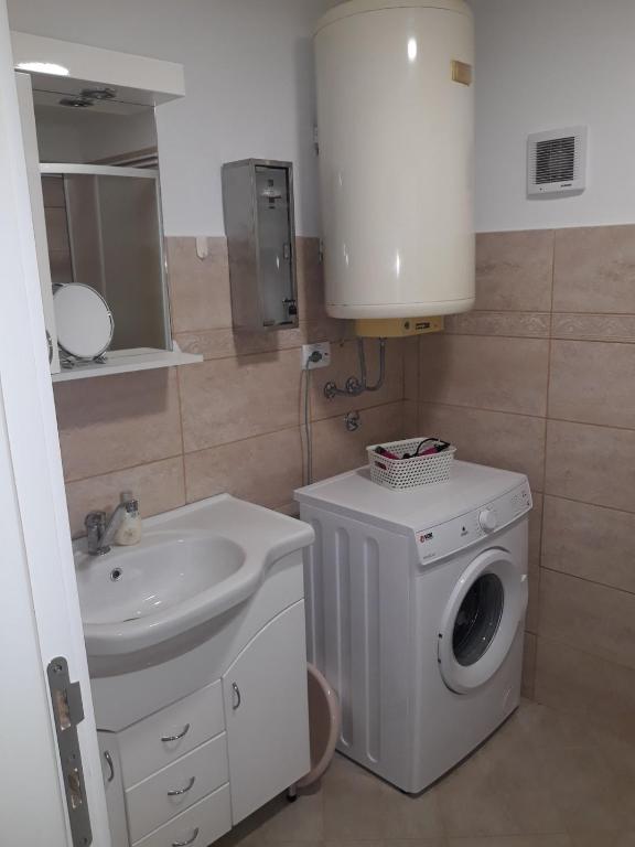 Koupelna v ubytování Rita Apartman & Studio