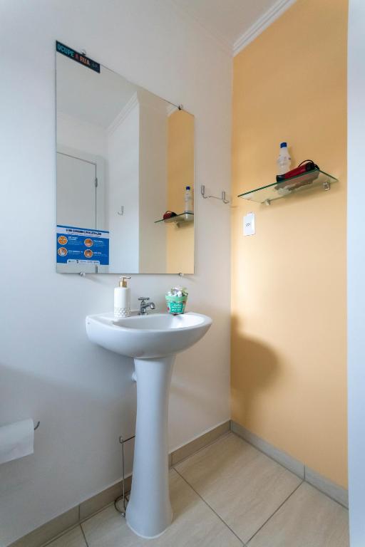 Koupelna v ubytování Suítes Balneário Camboriú
