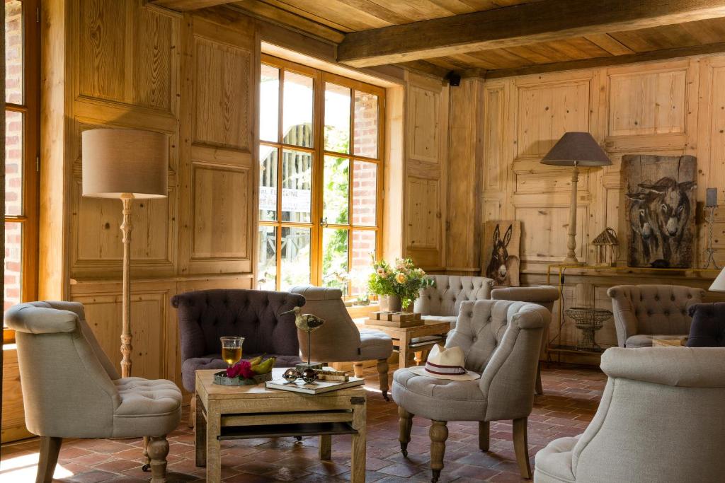 Posezení v ubytování Auberge de la Source - Hôtel de Charme, Collection Saint-Siméon