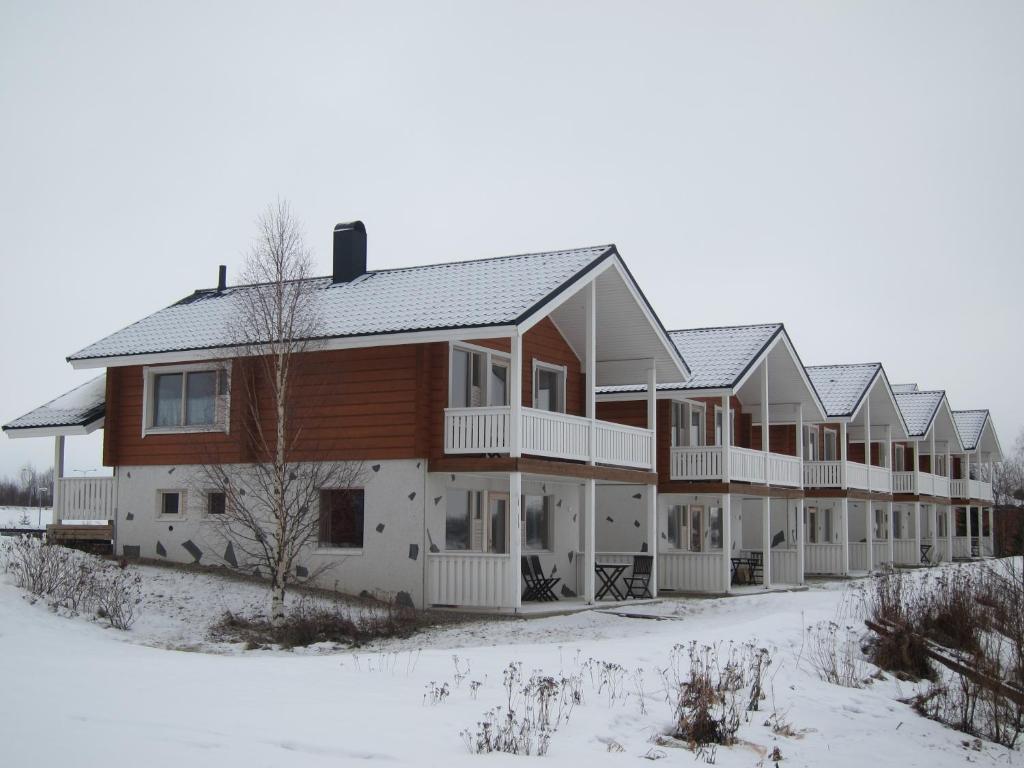 Salmon Holiday Village in de winter