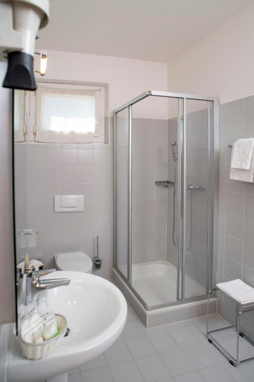 Koupelna v ubytování Hotel Cereda