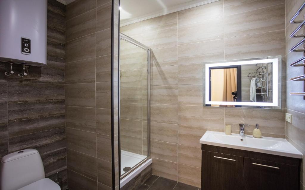 Koupelna v ubytování Khreshchatyk Apart Hotel Passage