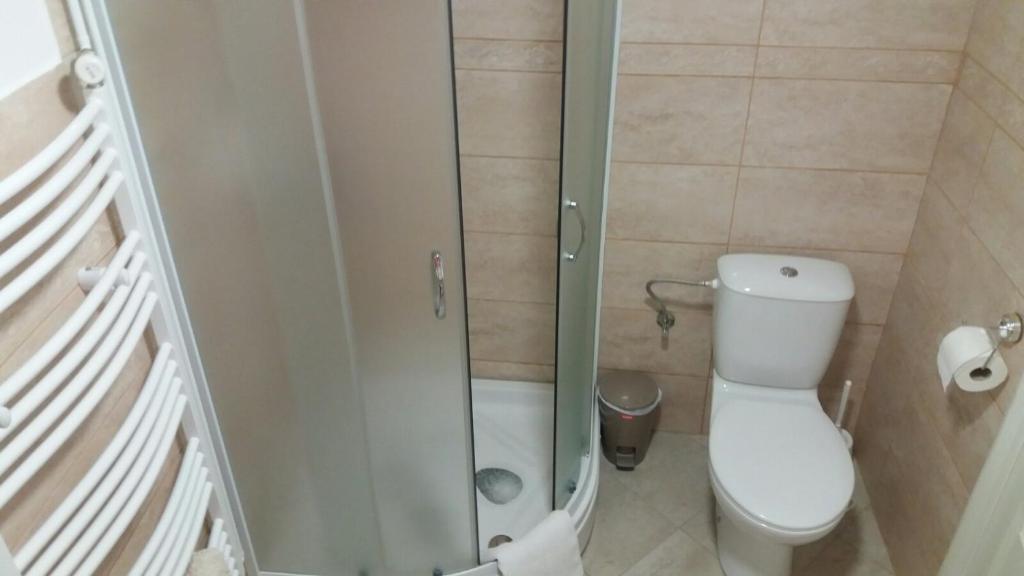 Koupelna v ubytování Rita Apartman & Studio