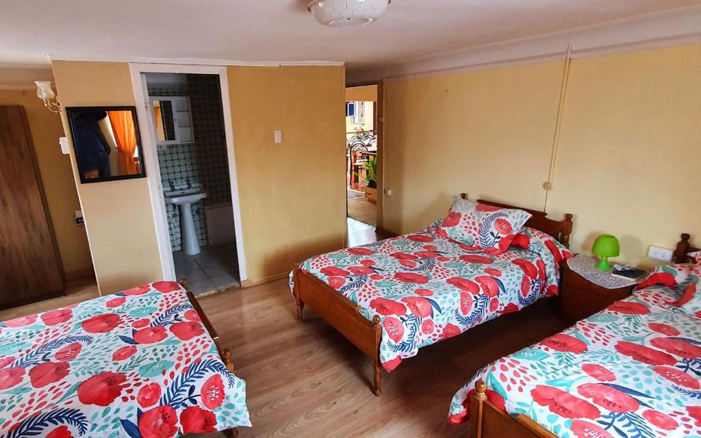 Postel nebo postele na pokoji v ubytování Hotel Iberia