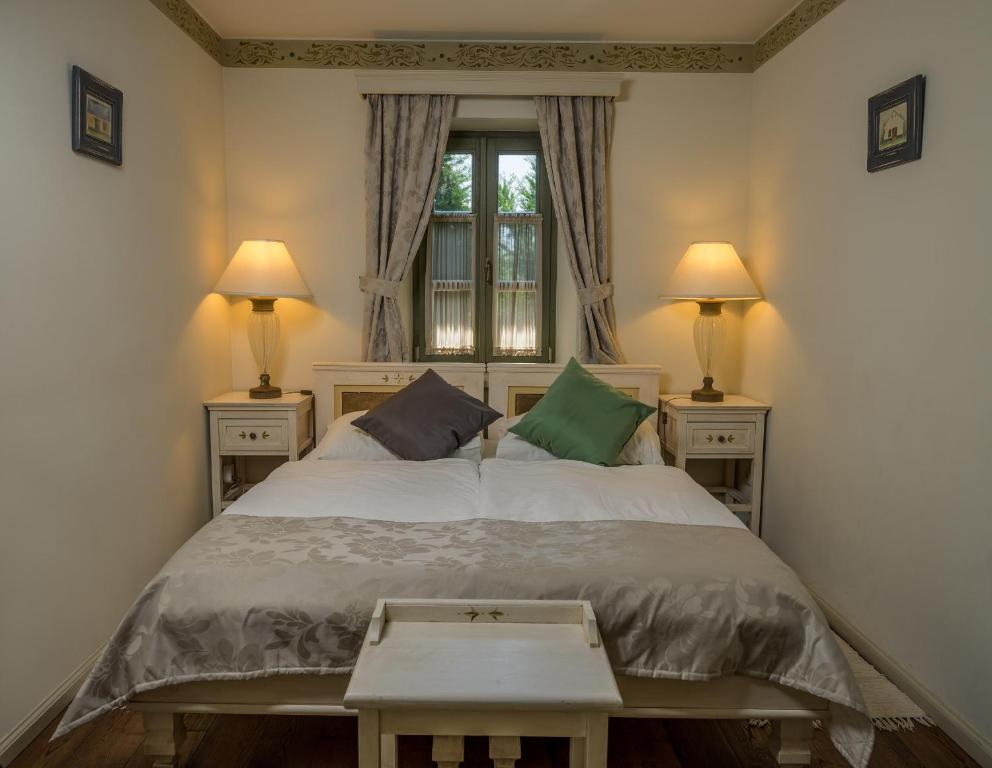 Postel nebo postele na pokoji v ubytování Páskom Cottage
