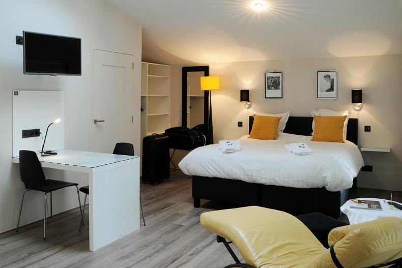 Postel nebo postele na pokoji v ubytování B&B Bertem Natuur