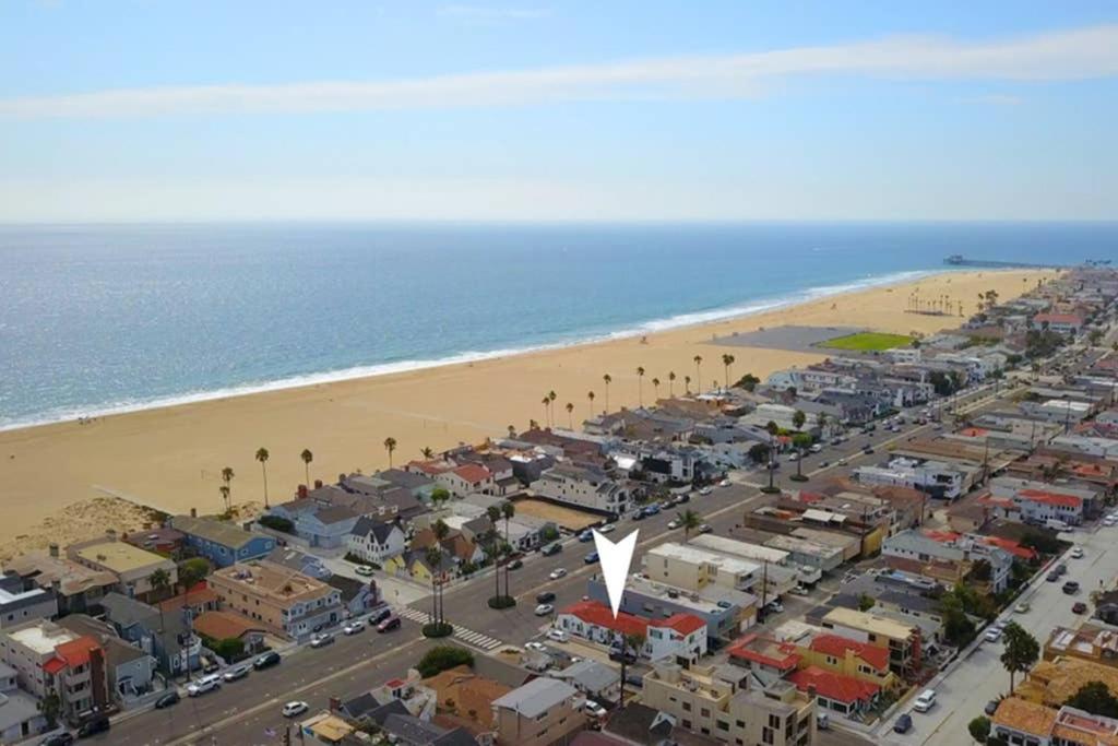 an aerial view of a city and the beach at 1000#5 Premier Modern Home w View, Parking, and AC in Newport Beach