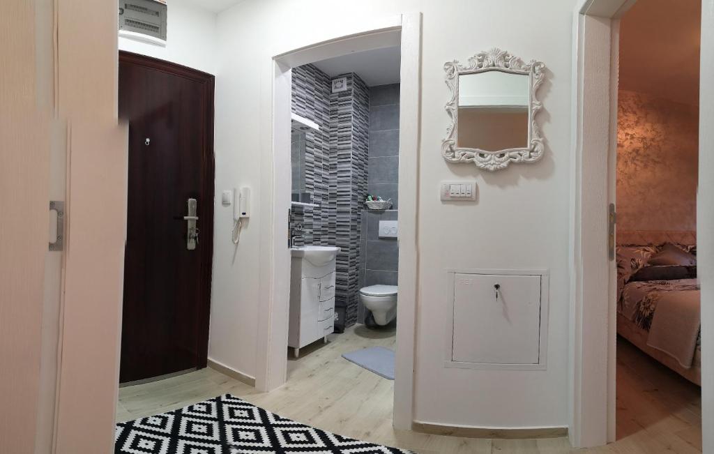 Koupelna v ubytování Apartman SILVER