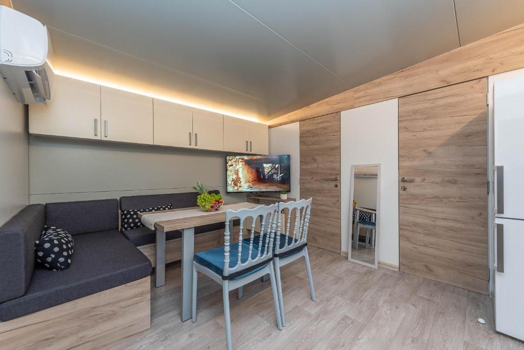 Kuchyňa alebo kuchynka v ubytovaní Mobile home Pecten Exclusive 1