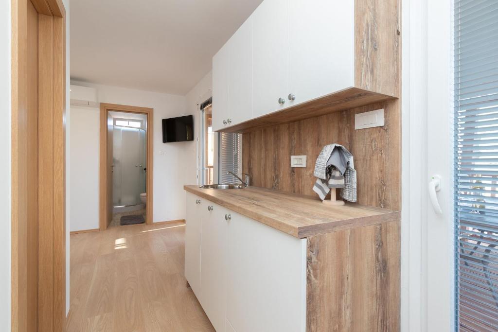 Kuchyň nebo kuchyňský kout v ubytování Mobile home Sea Bream
