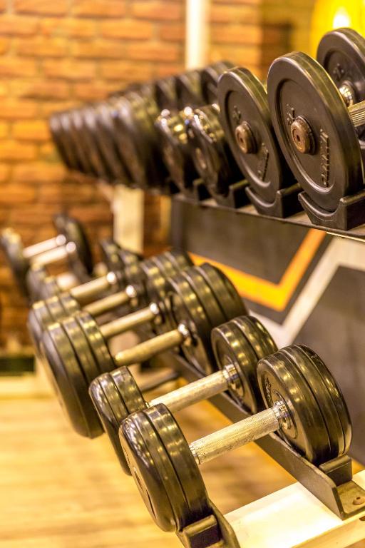 Fitness centrum a/nebo fitness zařízení v ubytování Grand Yazıcı Club Marmaris Palace