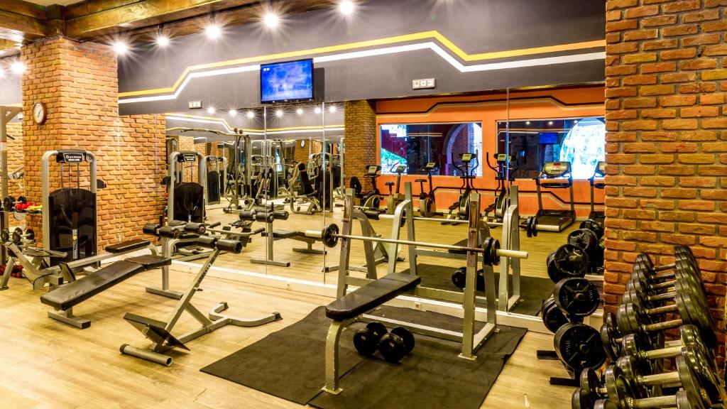 Fitness centrum a/nebo fitness zařízení v ubytování Grand Yazıcı Club Marmaris Palace