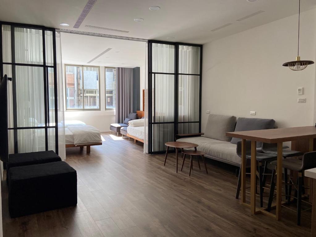Posezení v ubytování De Provintia Straat B&B