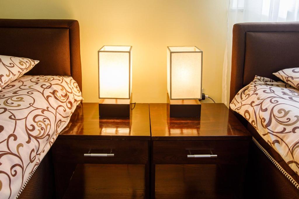 Postel nebo postele na pokoji v ubytování Villa Modena