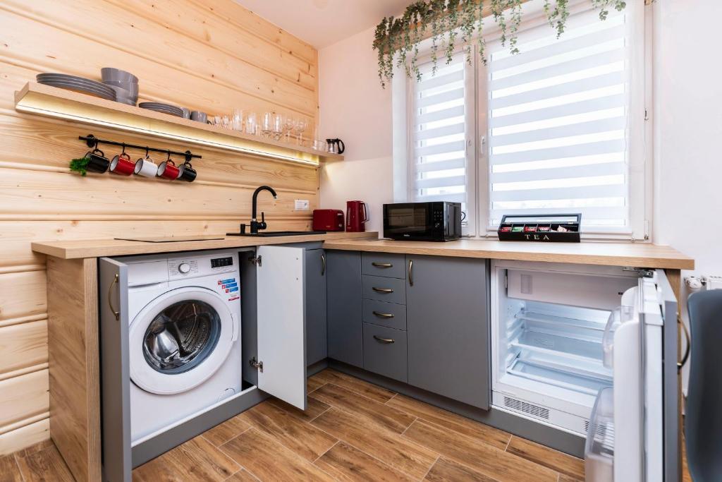 Kuchyňa alebo kuchynka v ubytovaní Apartament Hanki przy Krupówkach