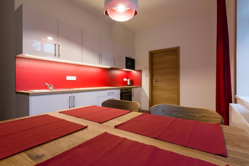 Postel nebo postele na pokoji v ubytování Apartmány Sára