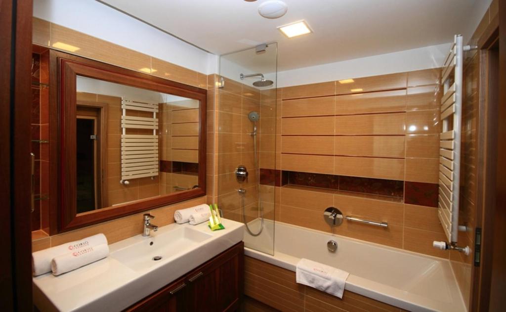 Koupelna v ubytování Corso Hotel Pécs