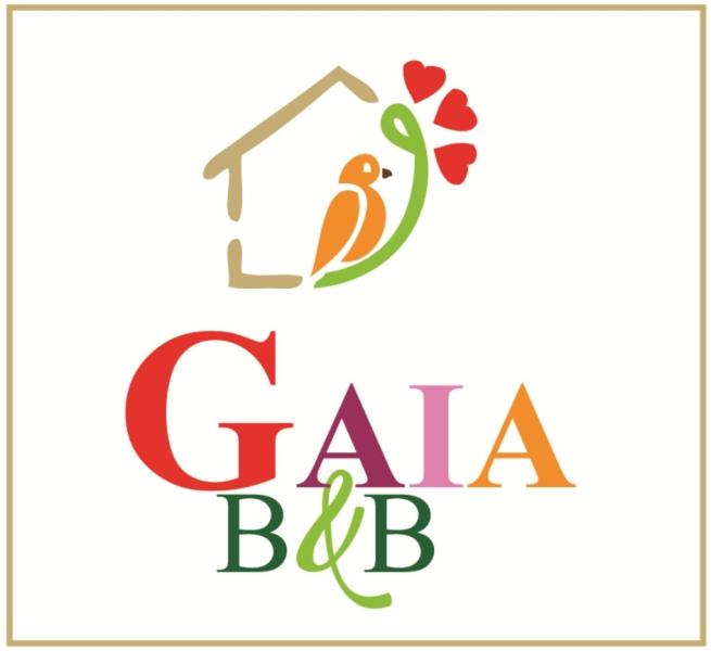 um logótipo para uma empresa com um pássaro e uma casa em Gaia B&B em Castrovillari