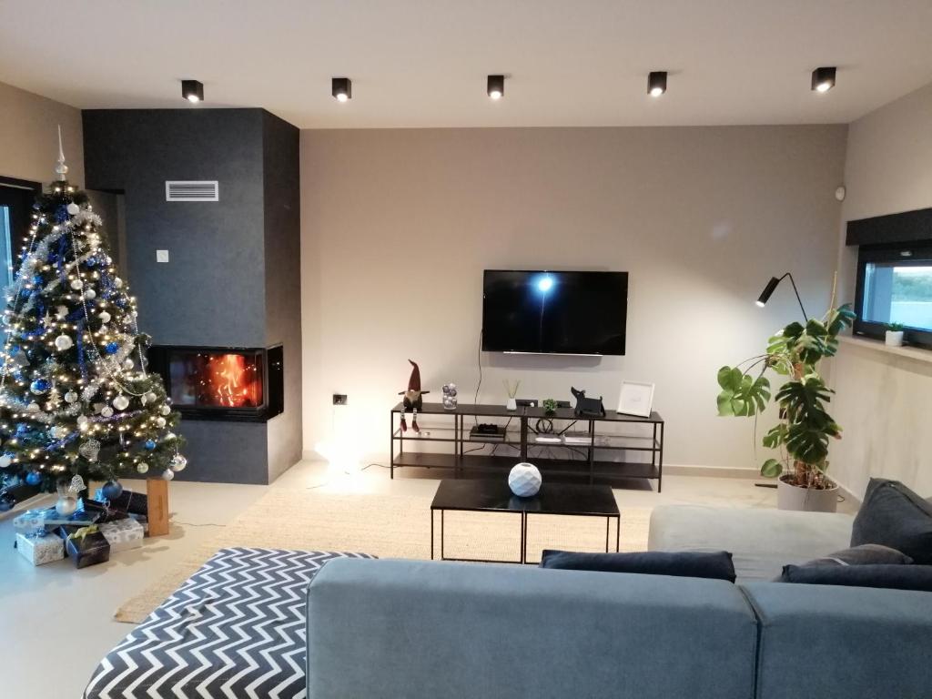 TV a/nebo společenská místnost v ubytování Villa 45