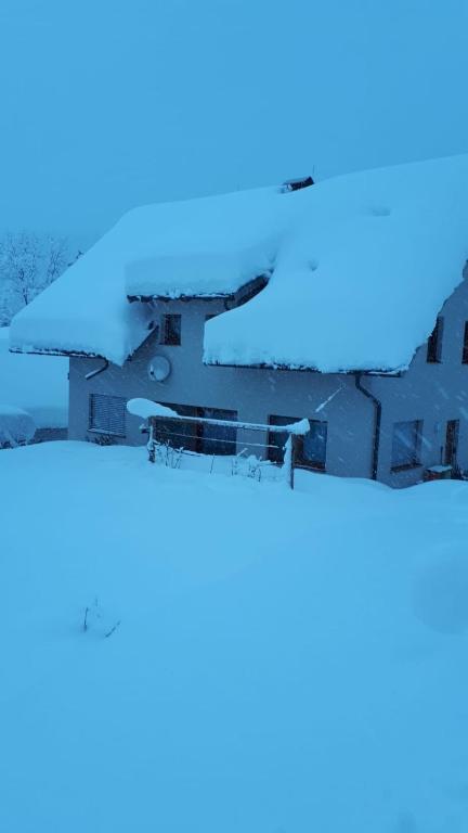 Landhaus Ziegelstadel v zimě