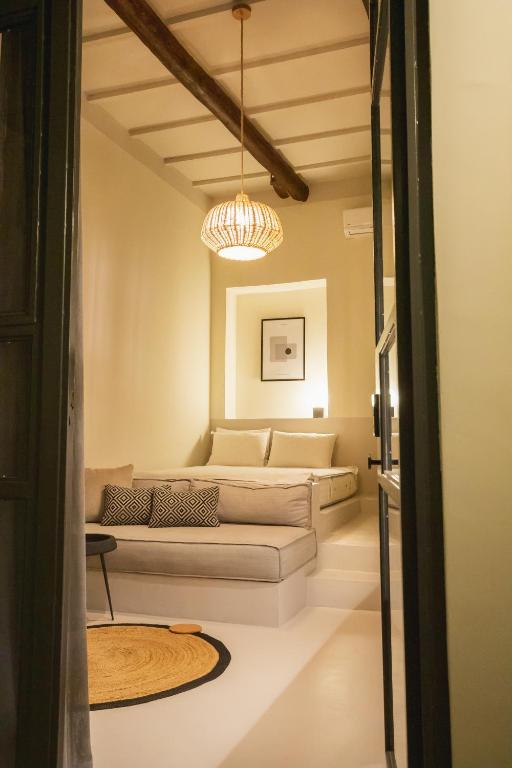 Posezení v ubytování Pyli Apartments