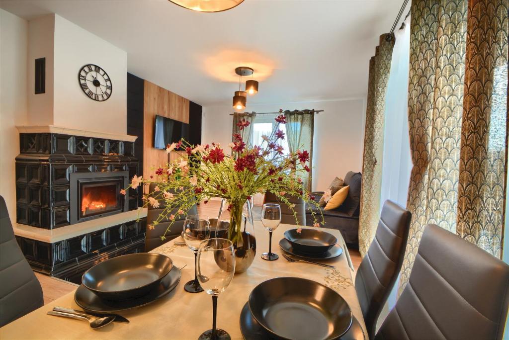 Posedenie v ubytovaní Dom w Milówce - Apartamenty na Kowolu