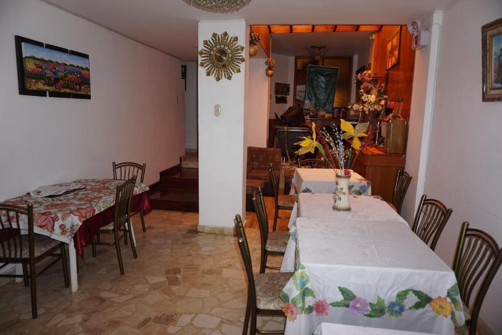 Posezení v ubytování Hostal Camiluz