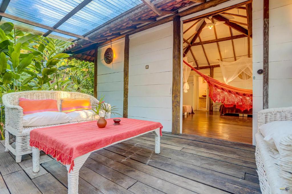 Uma varanda ou terraço em Pousada Ilha Verde
