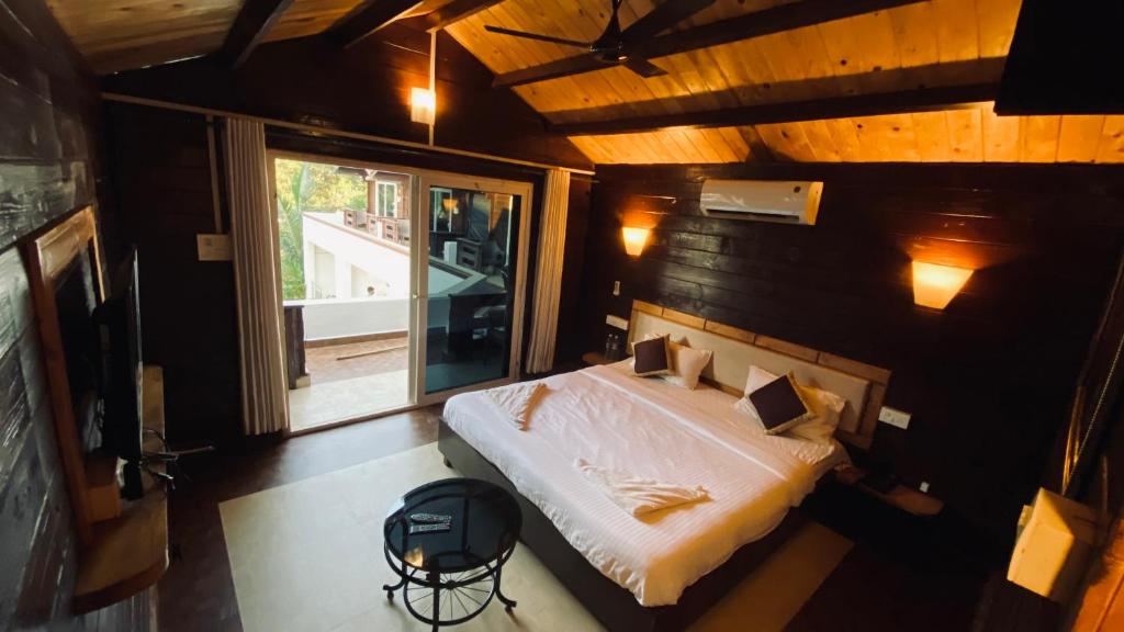Postel nebo postele na pokoji v ubytování JP Resort