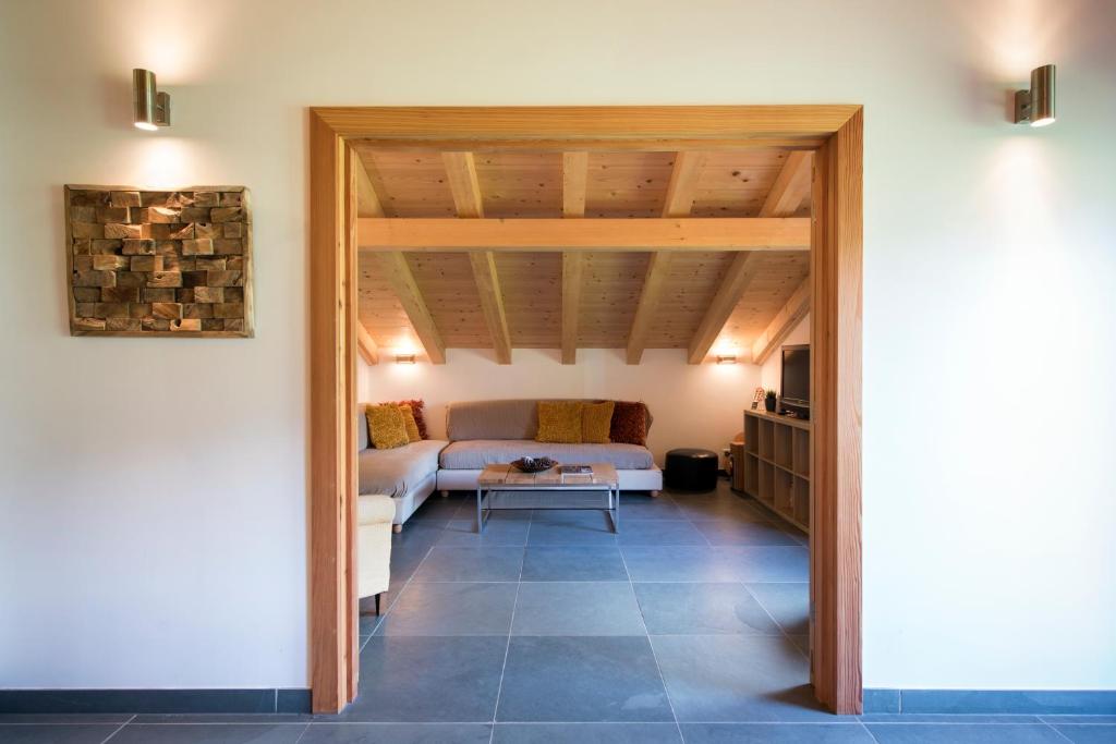 Postel nebo postele na pokoji v ubytování Ski and bike - holiday home Verbier Valley