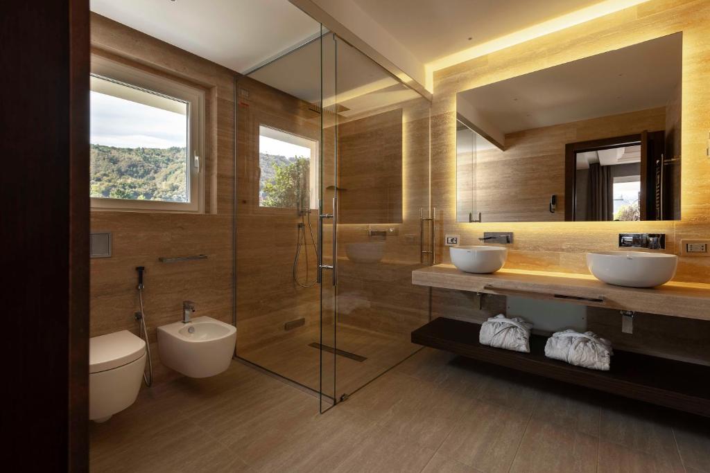 Koupelna v ubytování Hotel La Palma
