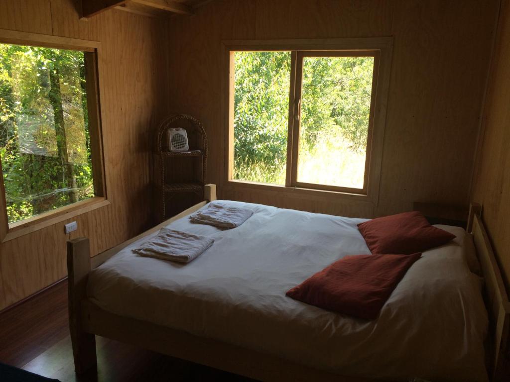 Postel nebo postele na pokoji v ubytování Habitación en Rio Puelo