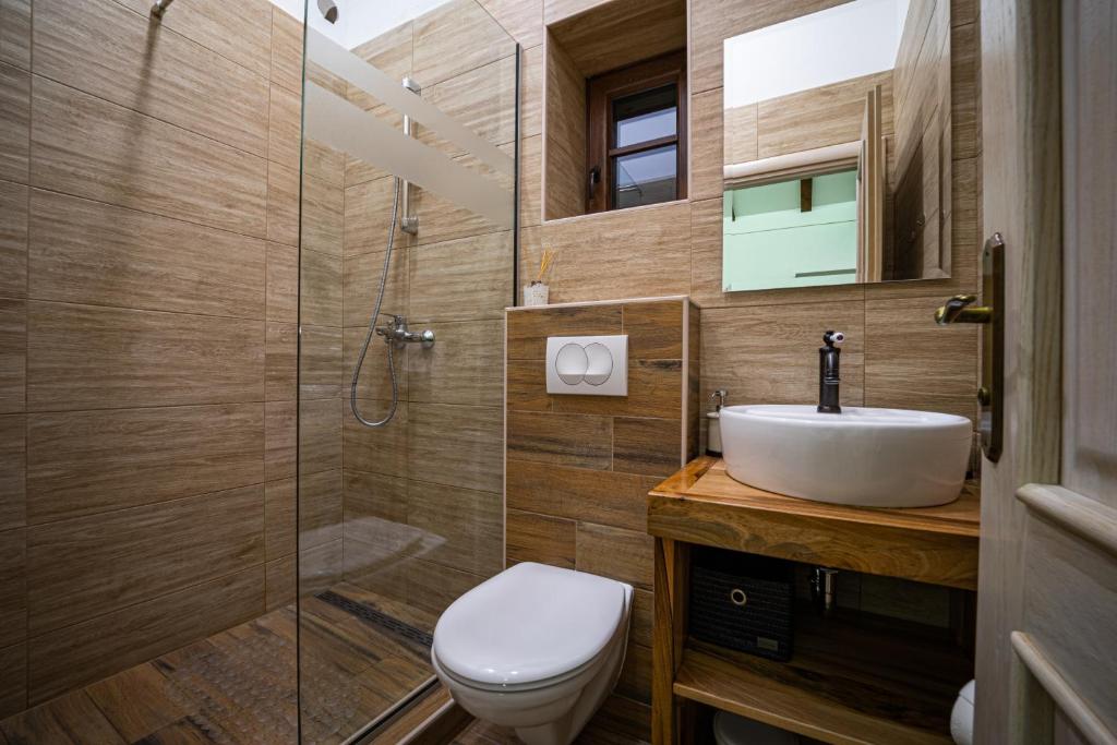 Kúpeľňa v ubytovaní Villa Campiello heated pool