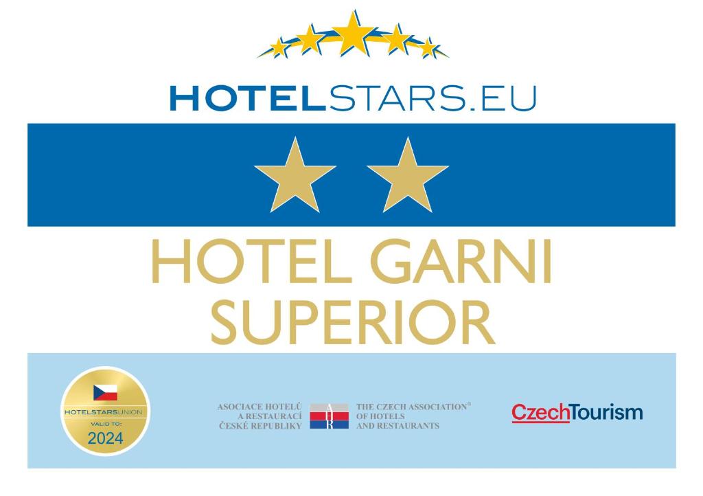 Certifikát, hodnocení, plakát nebo jiný dokument vystavený v ubytování Hotel Garni Villa Areka