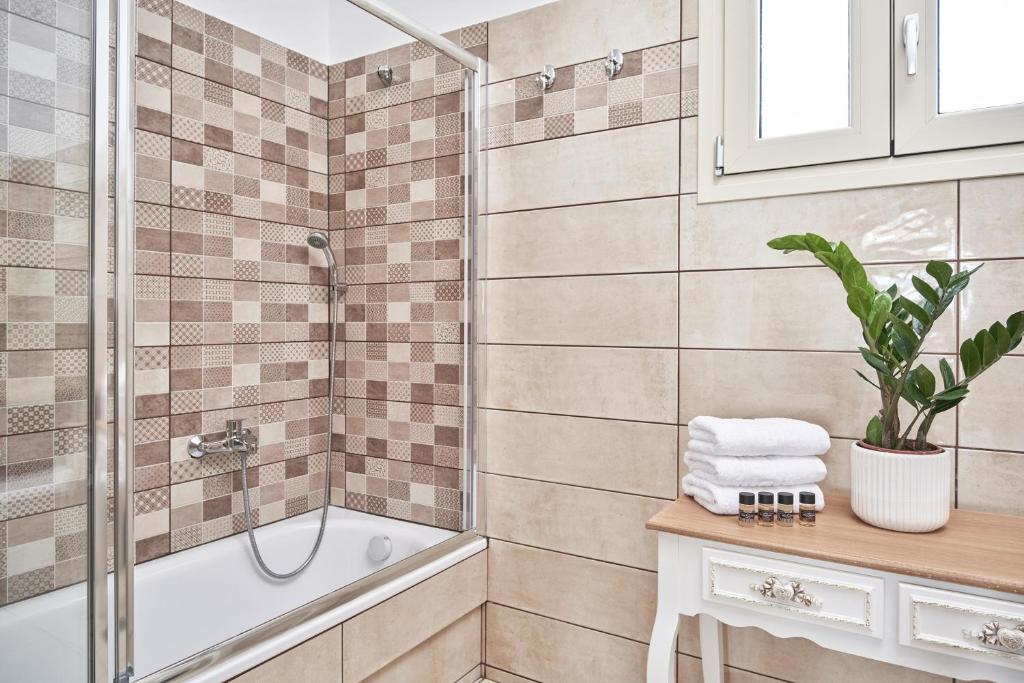 Koupelna v ubytování Saint Nicholas Villas
