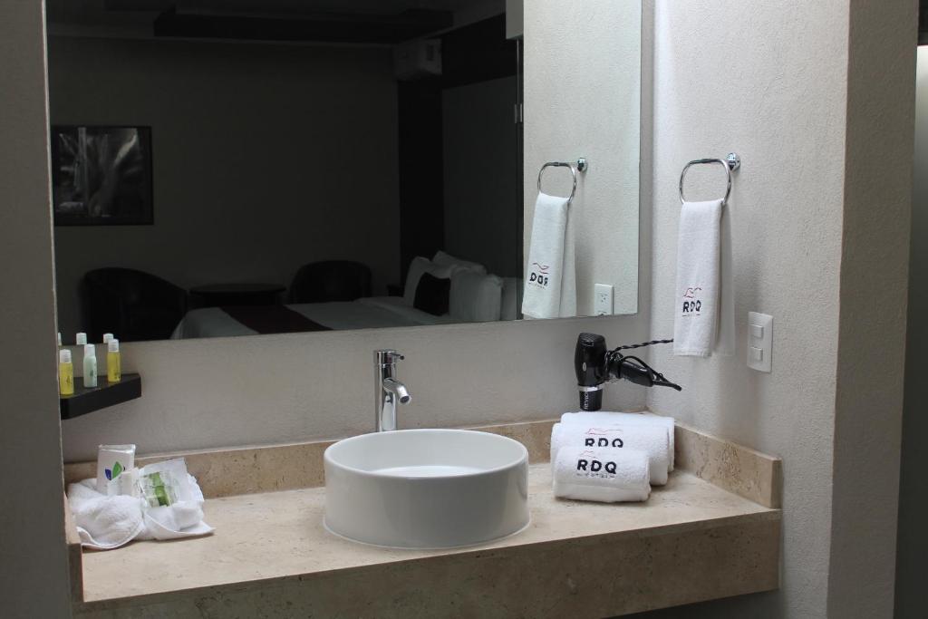 Koupelna v ubytování Motel Real de Queretaro