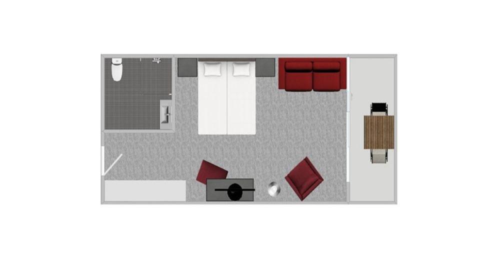 Půdorys ubytování Aktiv-Hotel Sarotla
