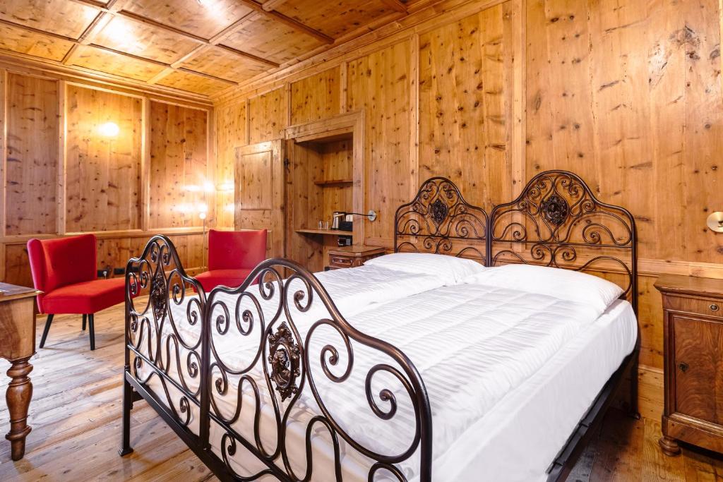 Postel nebo postele na pokoji v ubytování Curt di Clement Eco Mobility Hotel