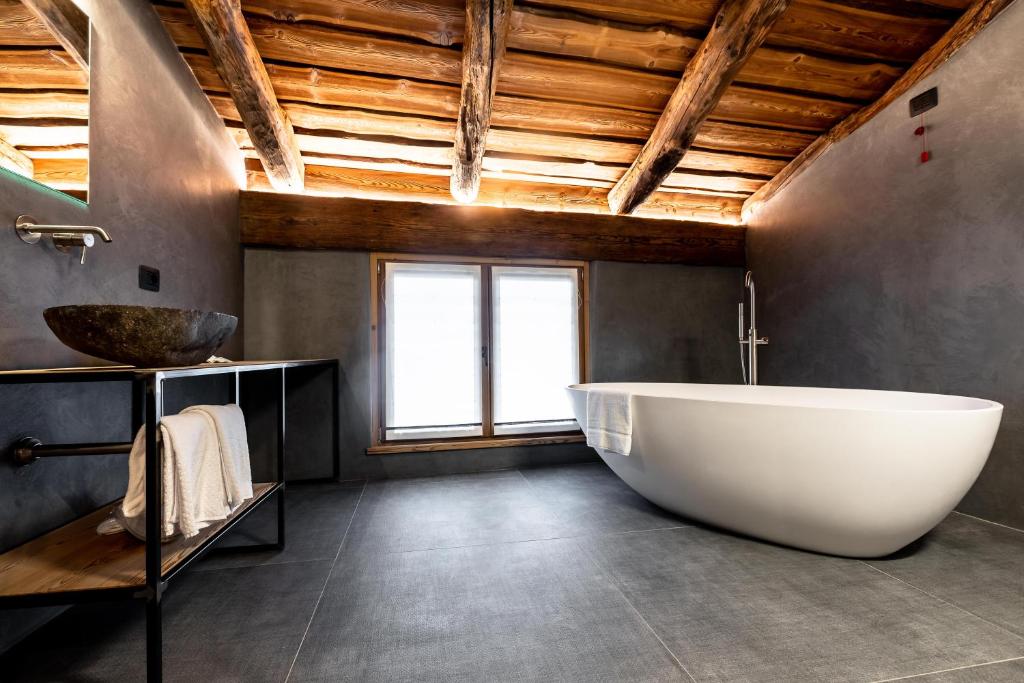 Koupelna v ubytování Curt di Clement Eco Mobility Hotel