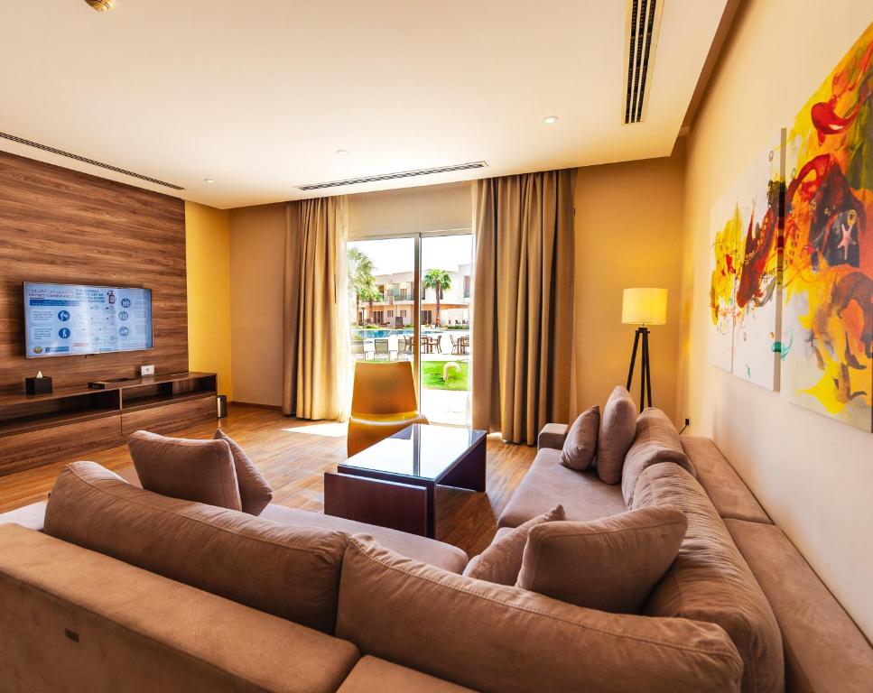 Posezení v ubytování Simaisma A Murwab Resort