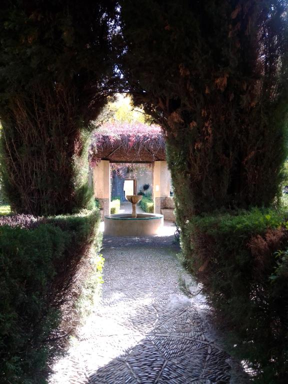 Jardín al aire libre en La Puerta Azul