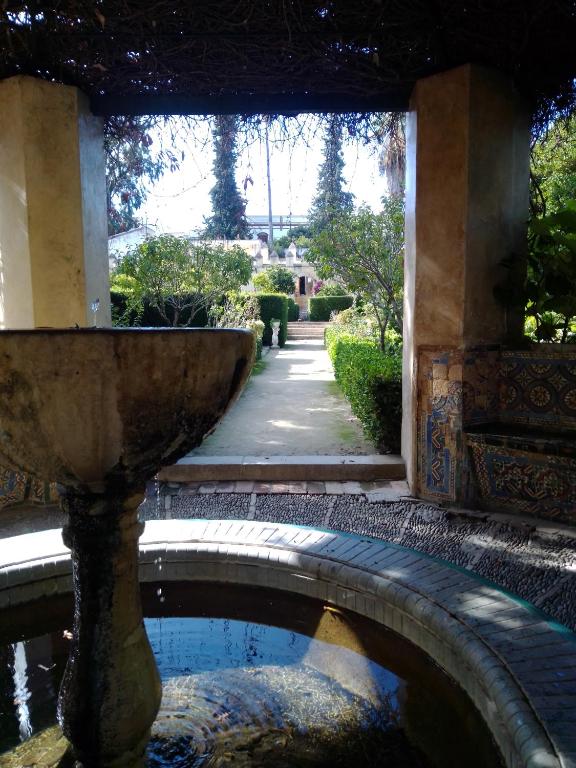 Jardín al aire libre en La Puerta Azul